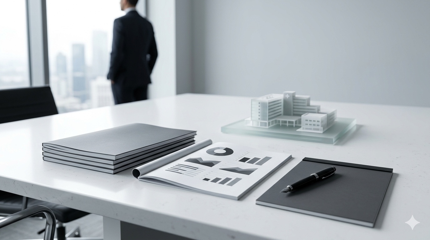 Healthcare strategy and corporate planning visual